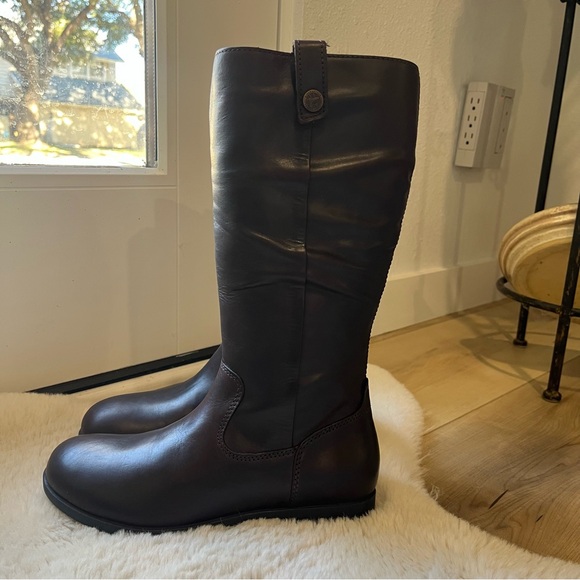 Birkenstock Brown Leather Mid-Calf Boots Sarnia  Tall High 37 narrow - Picture 7 of 12